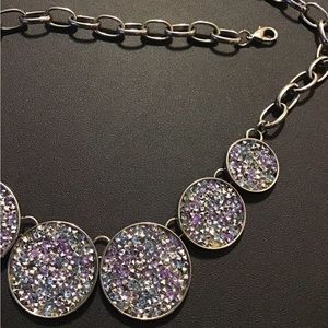 SOLD SOLD SOLD 🔩🔩Silver Glittery adjustable necklace⚙️⚙️